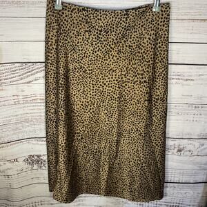 J. Crew Medium Women’s Long Leopard Print Float Pencil Skirt